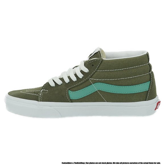 VANS SK8-MID RETRO SPORT WOMEN'S MID-TOP SNEAKERS (GREEN) - Picture 4 of 6